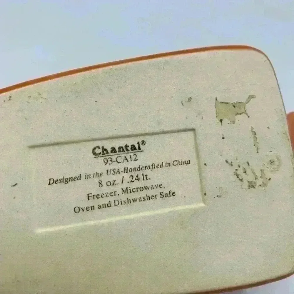 Chantal 93-CA12 Orange Carrot Shaped Baking Bakeware Dish 1 Cup
